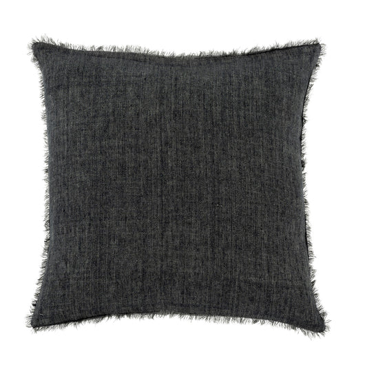 20x20 Lina Linen Pillow - Charcoal