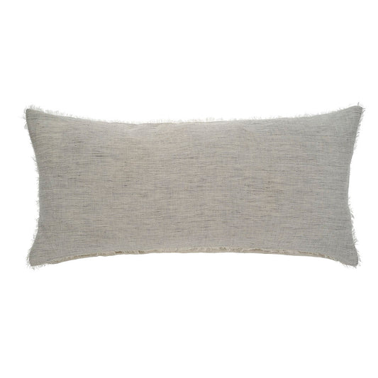 14x31 Grey Stripe Lumbar Pillow