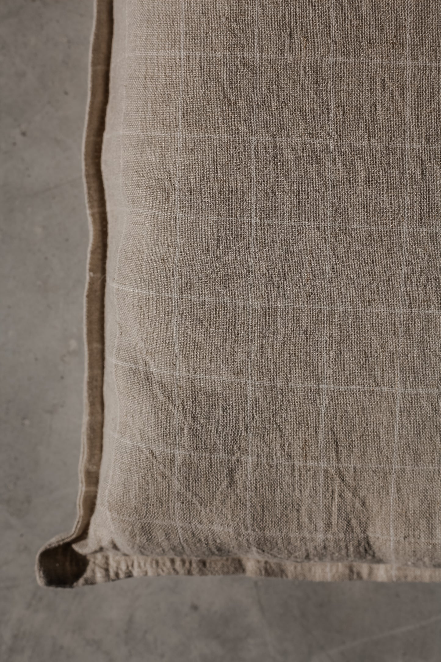 Linen King Duvet Set - Check Pattern