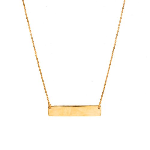 10K Gold Bar Necklace