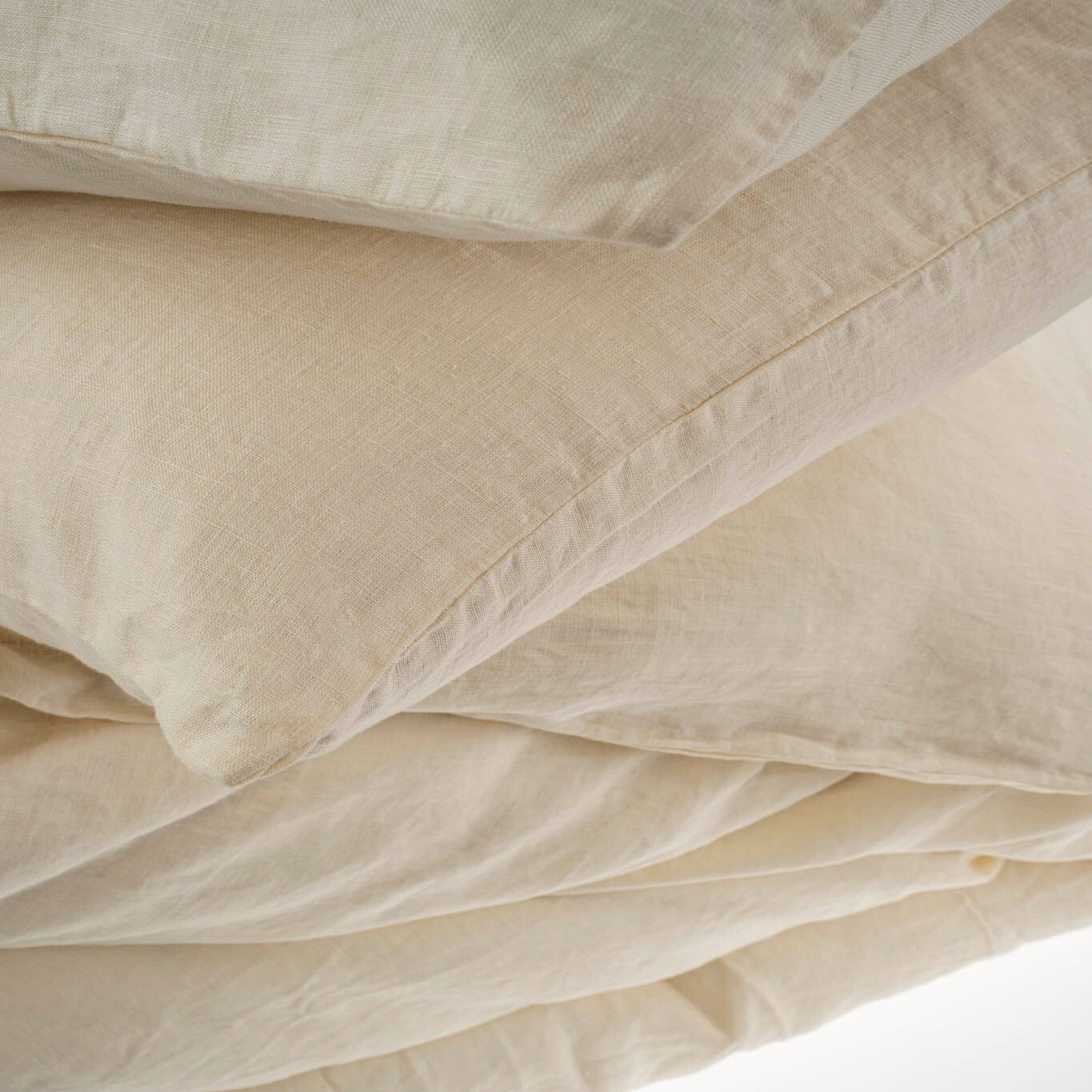 Reverie Linen Duvet Set - Ivory