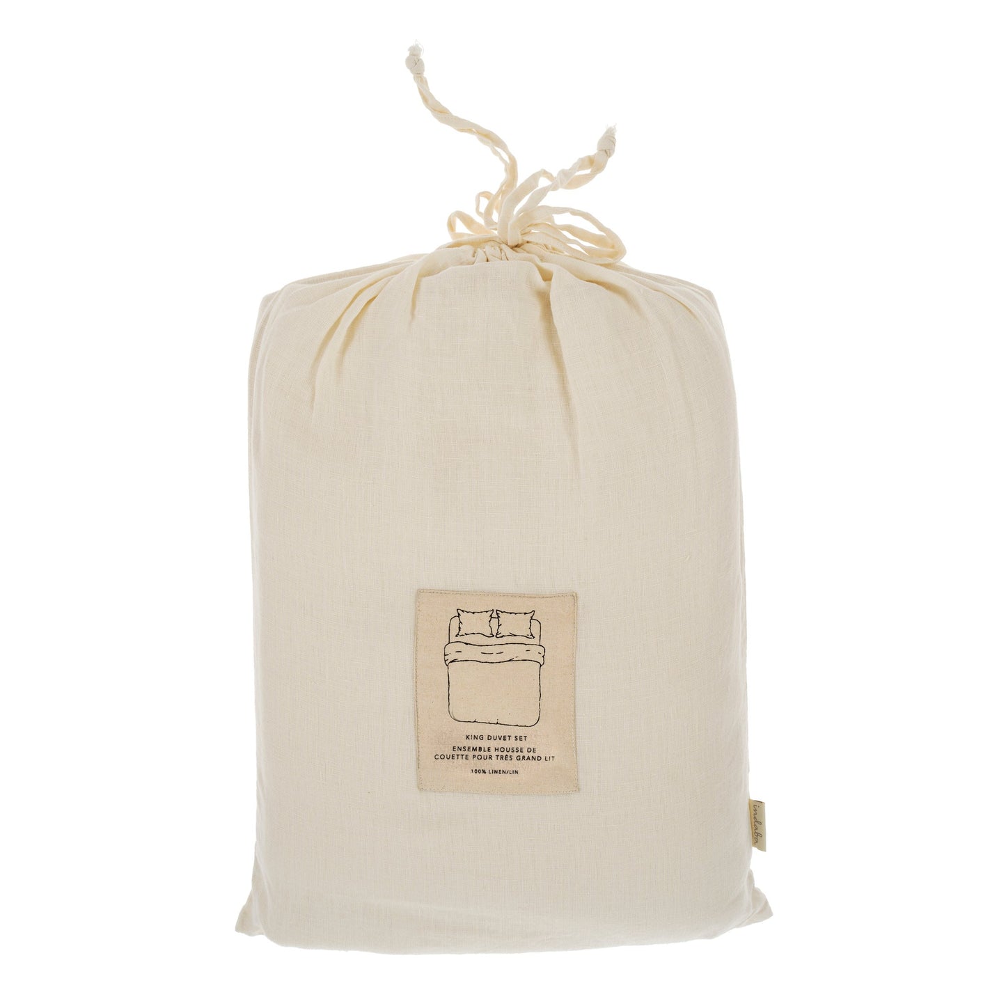 Reverie Linen Duvet Set - Ivory