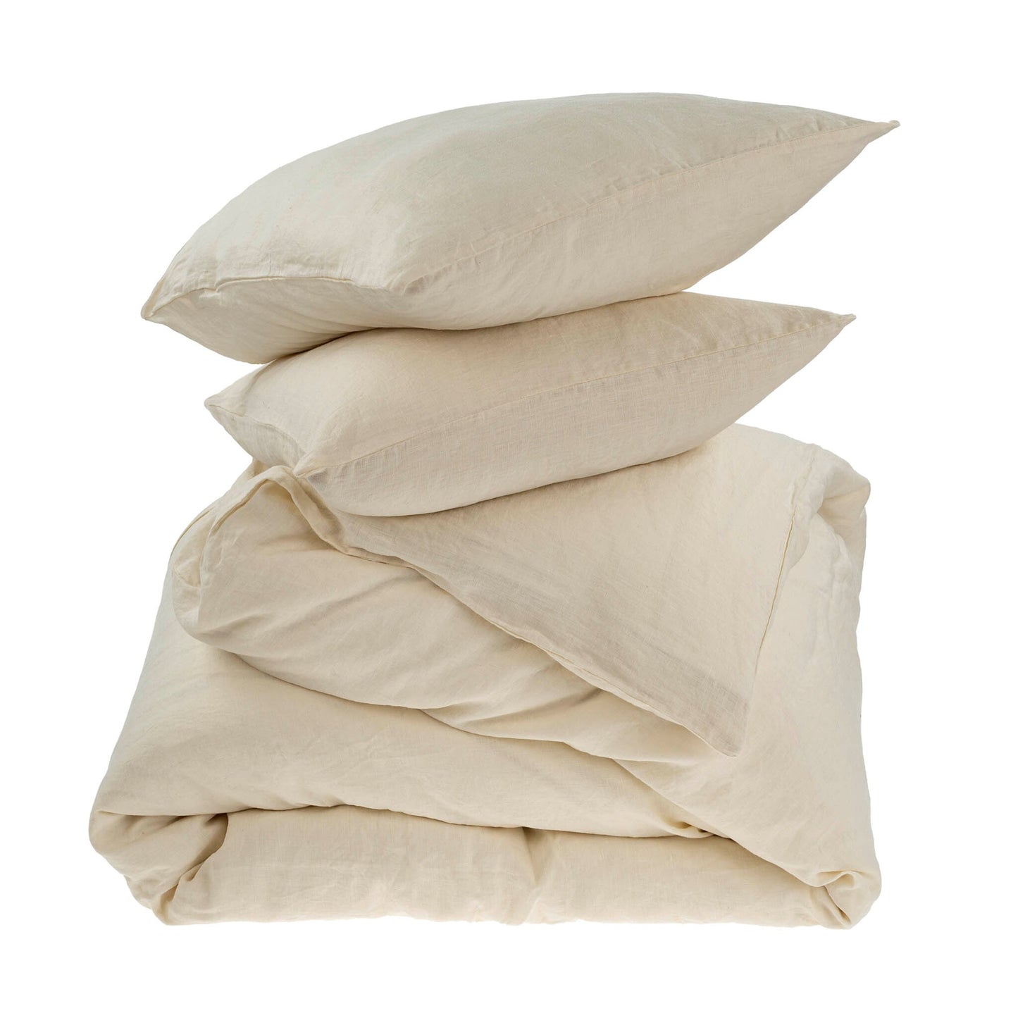 Reverie Linen Duvet Set - Ivory