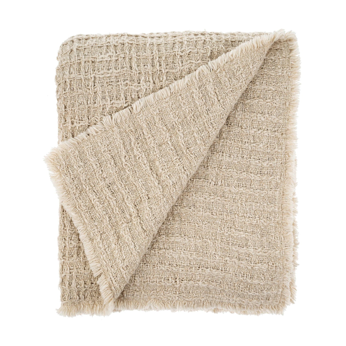 Textural Waffle Throw