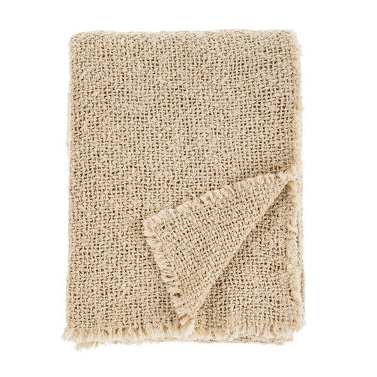 Sable Fringe Throw - Natural