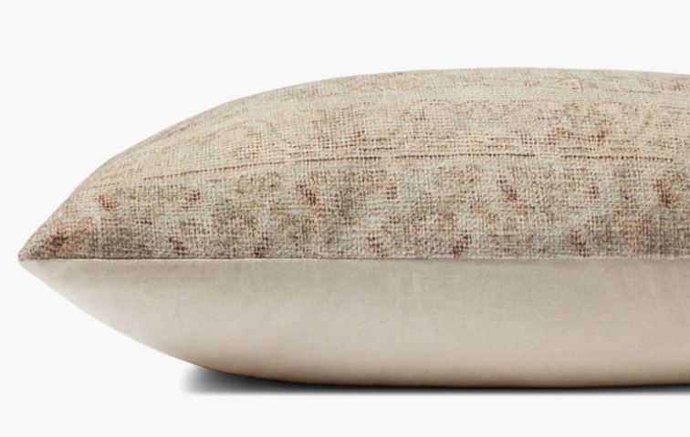 Amber Lewis Natural/Wine Lumbar Pillow