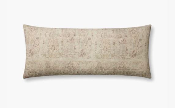 Amber Lewis Natural/Wine Lumbar Pillow