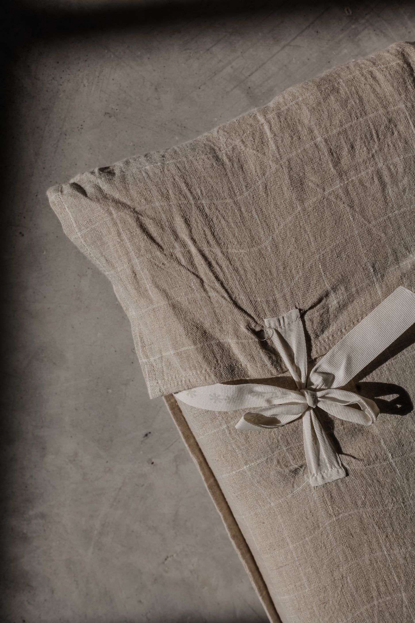 Linen King Duvet Set - Check Pattern