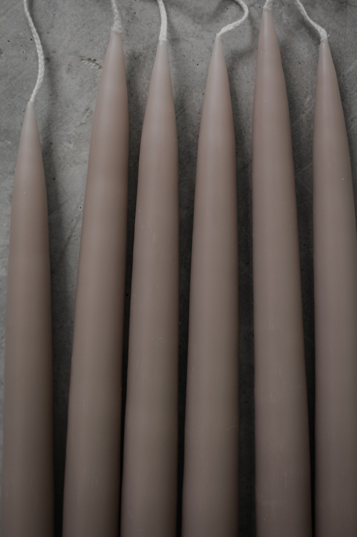 Flax Danish Taper Candle - Set of 6 pairs