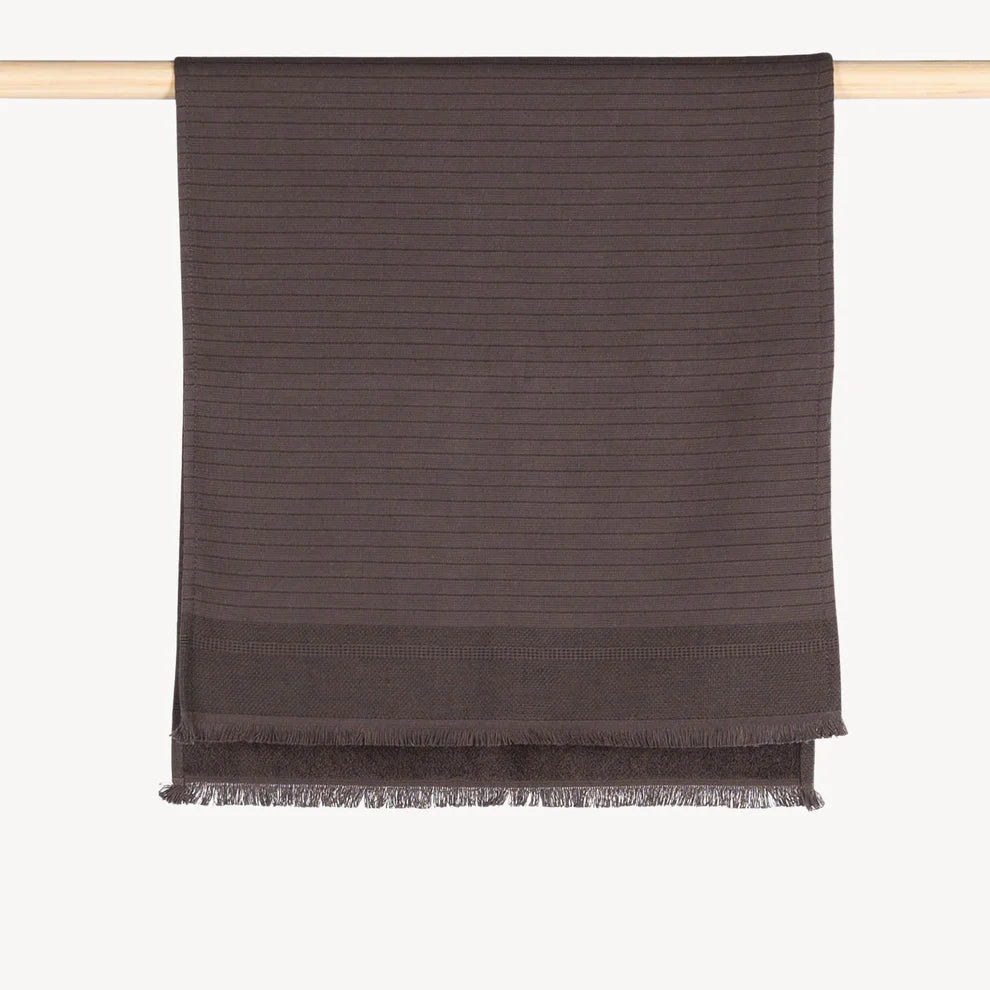 Hand Towel - Terry Leo - Charcoal