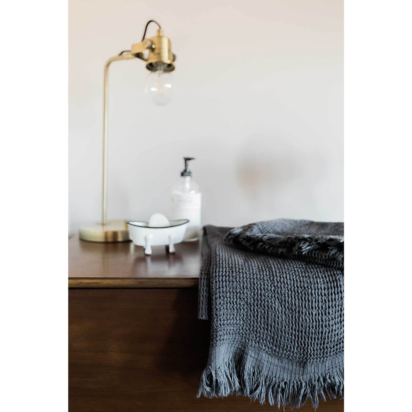 Hand Towel - Wave - Charcoal